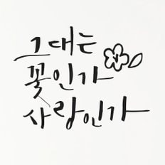 [1AM]캘리그라피 스티커 S2 20종 택1 [사랑]