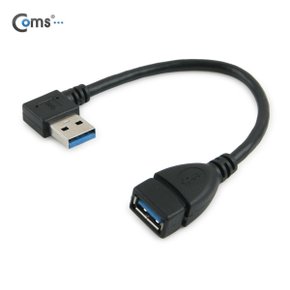 USB 3.0 연장 젠더(M/F) 좌향 90도 꺾임형 NA768