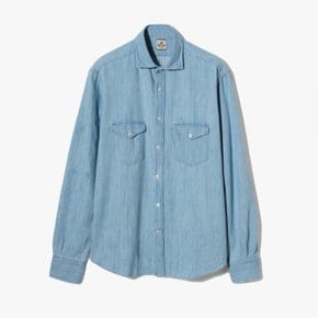 [GIANGI]지안지 셔츠/NICK DENIM SHIRT WASHED BLUE/GID2M40000A81