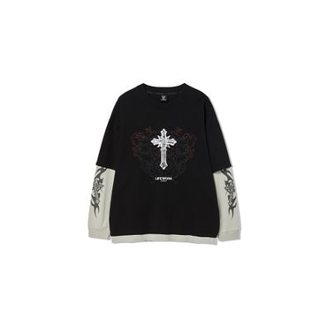 라이프워크 빈티지 크롬 레이어드 티셔츠 LW251TL316