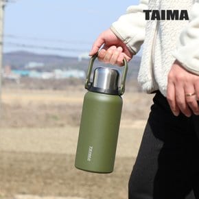 핸들 텀블러 매트 그린 700ml