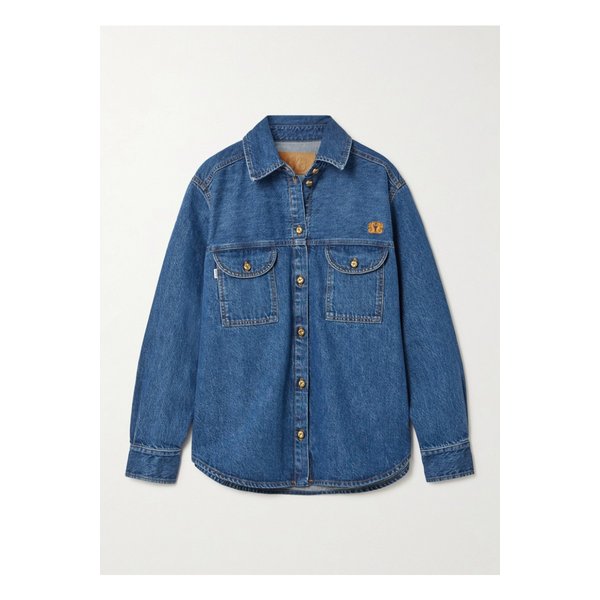 블레이즈밀라노 나리다 베르베르 자수 데님 셔츠 미드 데님 46376663162879852