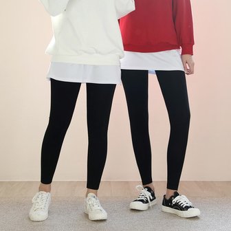 퍼스트클로 빅사이즈 F~7XL 키별맞춤 면스판 레깅스 데일리룩 사계절용 8/10부 쫄바지 아담 베이직 여성 밴