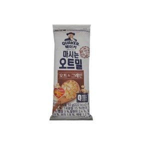 롯데제과 퀘이커 마시는 오트밀 오트&그레인 50g 20봉 1+1