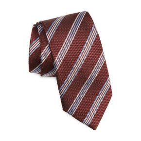 4090854 ZEGNA Jacquard Stripe Silk Tie 67916550