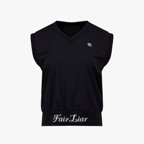 브이넥 풀오버 베스트 (블랙)FM5VT01RBK
