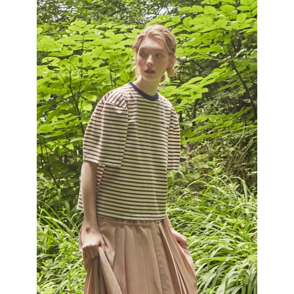 Stripe T-shirt (Beige)