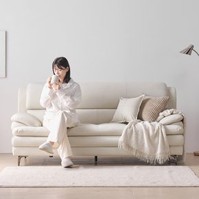 모멘트2 프리미엄 3인용 가죽 쇼파 거실 3인소파