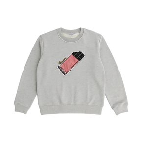 14주년 초코렛바 패치 맨투맨 그레이 700TS53 804