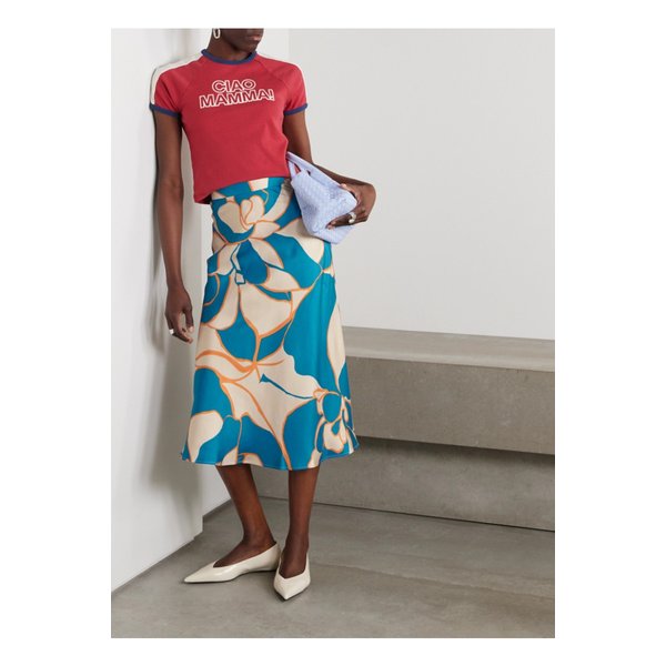 라더블제이 마더 룽고마레 실크 트윌 미디 스커트 1647597359029775