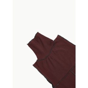 베이스레인지 26FW Cinder Turtleneck Tank, Nara Red