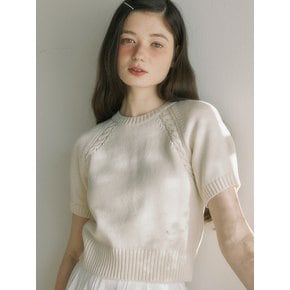 Marlyn Half Sleeve Knit - Ivory