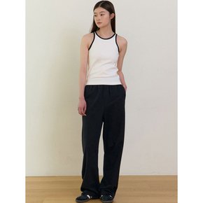 Cotton String Sweat Pants (Black)