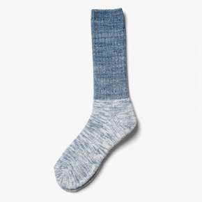 YAHAE/ 야하에/ ORGANIC COTTON PILE CREW SOCKS/수입양말/ INDIGO /YHF2M80002A82