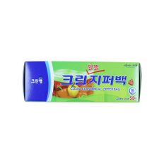 크린랩 크린 알뜰 지퍼백/중 50매