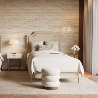 마테라소 솔라 패브릭침대 스틸형 다릿발 SS (매트제외)