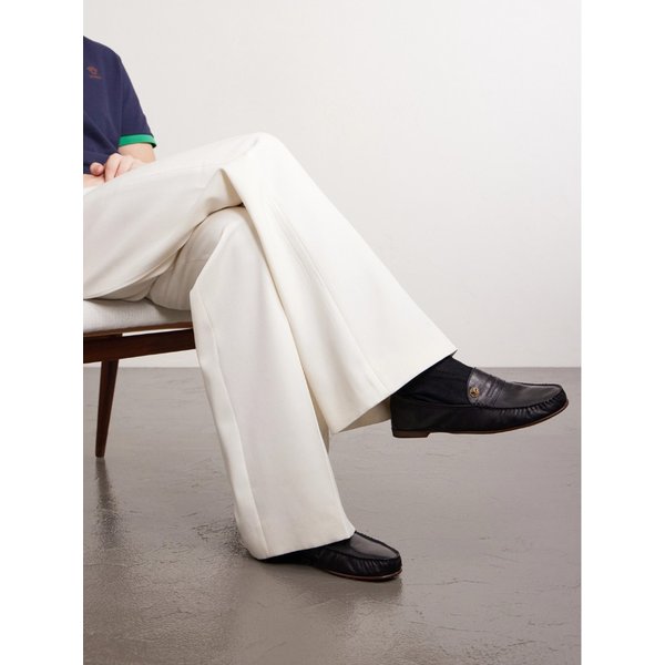 로고 장식 가죽 페니 로퍼 46376663163057560