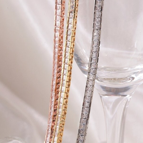 플루 크리스탈 테니스 목걸이 NA0463