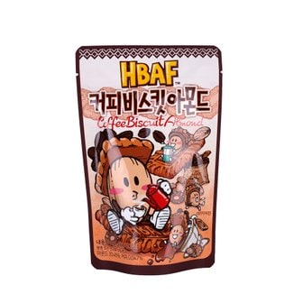  HBAF 커피비스킷 아몬드 120g