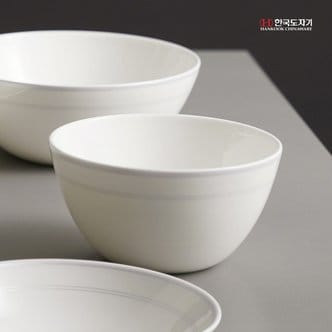 한국도자기 펄실버 공기 1p 본차이나 식기 그릇