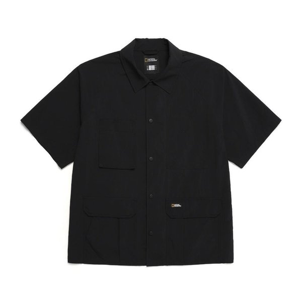[여주점] N242MSH030 필드 포켓 반팔 셔츠 카본블랙