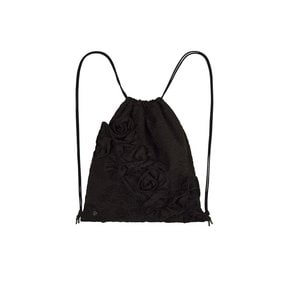 DAMASK FLOWER STRING BAG [BROWN]