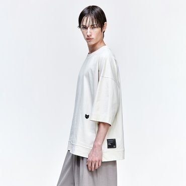 송지오 지제로 피그먼트 워시드 티셔츠 크림 SH3TS816CR