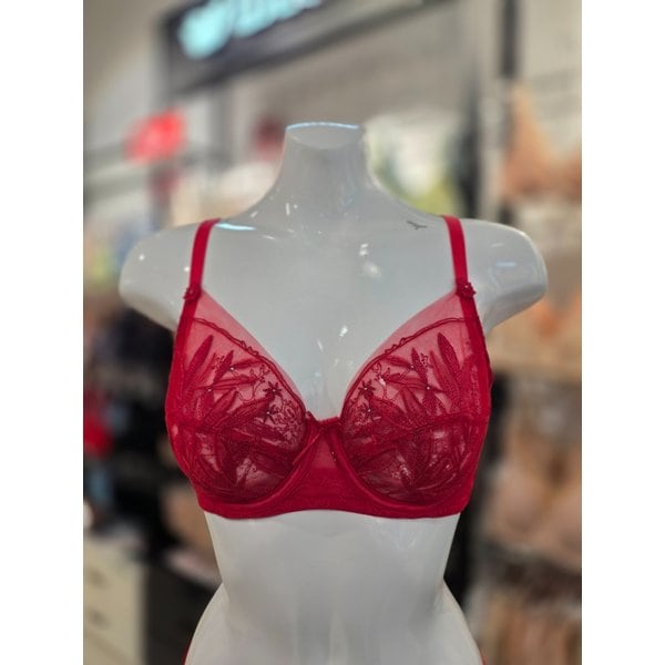 [시흥점] S 비너스 ) 오르화 쉬폰레이스 홑겹 브라 [OBR7863-RD]