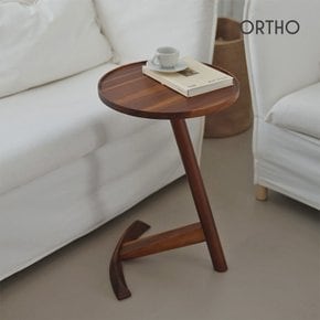 베일리 원형 원목 침대 협탁 거실 사이드 테이블
