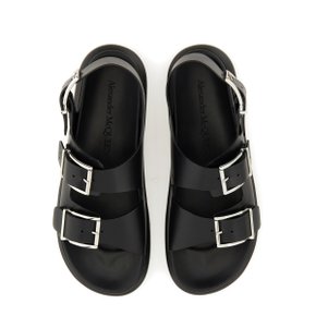 [알렉산더 맥퀸] Sandals 782466_WIEU31081 BLACK