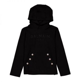 키즈 로고 엠브로이더드 Buttons 후디 Size 10Y BU4Q10-J0349-930BL 887352