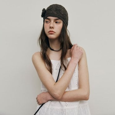 레이브 Rose Cosage Punching Beanie VX5MA339_2color