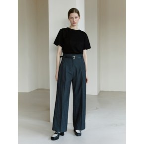 RTS SIDE STITCH ONE TUCK TROUSERS_2COLORS