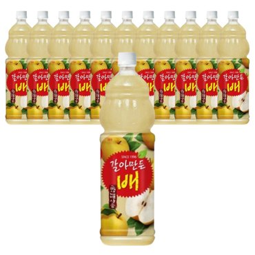  해태음료 갈아만든 배 1.5l 12개_