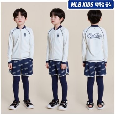 MLB키즈 (백화점공식) 25SS 바시티집업 래쉬가드 세트 보스턴 레드삭스 7ASWV2153