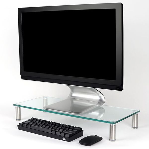 강화유리 받침대클리어 중560x240x80mm 8T 하중12kg - SSG.COM