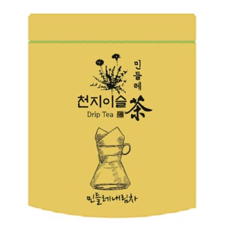  천지이슬 민들레차100g Free Micro Plastics(직영농장 무농약/종이필터 Drip Tea)