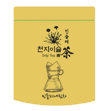 천지이슬 민들레차100g Free Micro Plastics(직영농장 무농약/종이필터 Drip Tea)