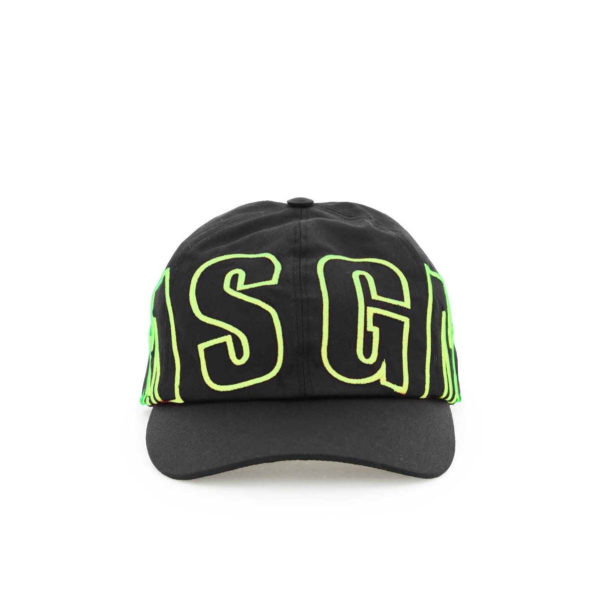SS20 [MSGM] Scarf Msgm fluo logo baseball cap BLACK FLUO YELLOW ...