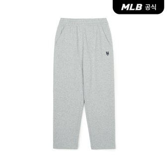 MLB [코리아공식] 베이직 스몰로고 스트레이트팬츠 NYM (Melange Grey)