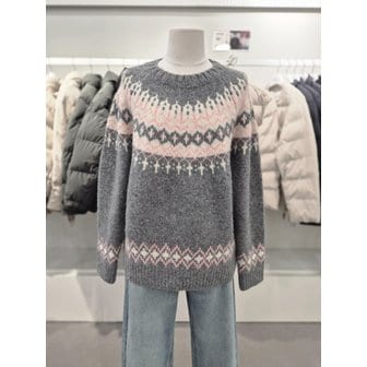 프로젝트엠 [여주점] 여성 노르딕 패턴 니트(EPF4ER2800)