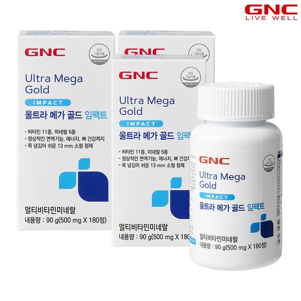 울트라 메가 골드 임팩트 (500mg 180정) x3개_56738x3
