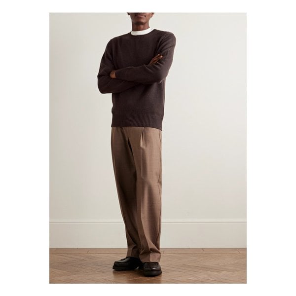 오피시네 제네랄레 울 캐시미어 혼방 스웨터 브라운 46376663162908594