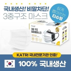 일회용마스크 MB필터/인증/국산/화이트200매