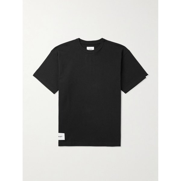 로고 아플리케 코튼 저지 티셔츠 46376663162924377