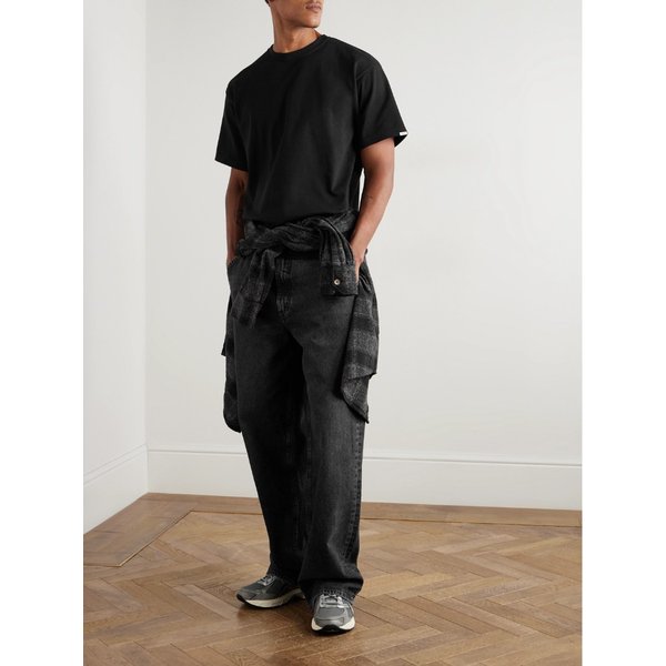 로고 아플리케 코튼 저지 티셔츠 46376663162924377