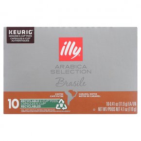 illy  아라비카  셀렉션  K컵  Pods  Brasile  for  Keurig®  Brewers  10  캡슐