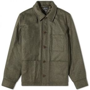 A.P.C. 아페쎄 Emile 패디드 초어 자켓 - 카키 Marl WOANW-H02713-PKB