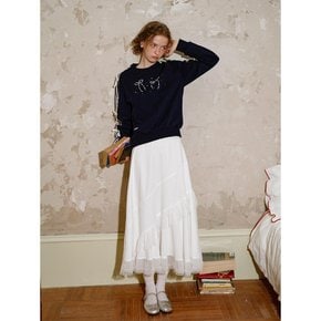 Cest_Irregular lace long skirt