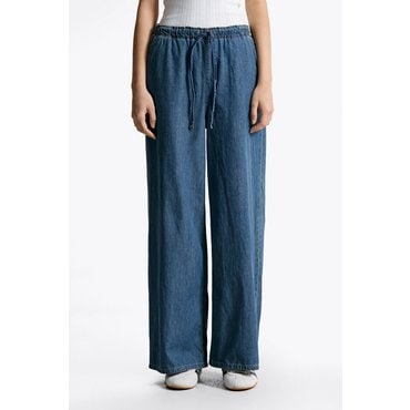타미진스 여성 미아 밴딩 데님 팬츠 T32F0NEW18TWL1 TOMMY JEANS